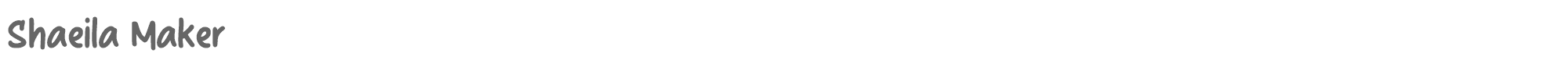 Shaeila Maker Shaeila Maker.ttf font preview